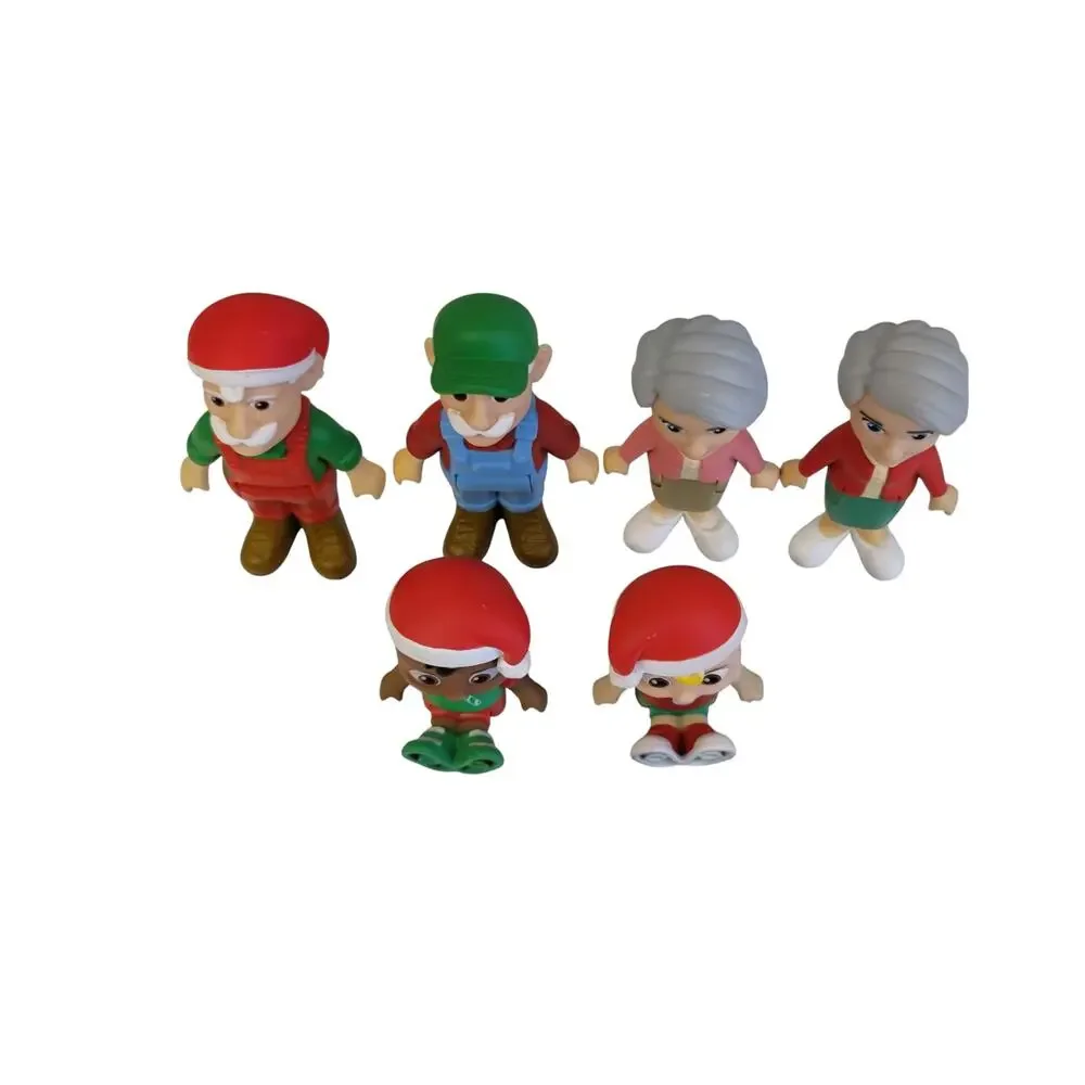 CoComelon Christmas Figures Grandpa Grandma Cody JJ